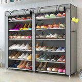 36 Pairs Shoes Cabinet Storage Shoe Rack with Cover Portable Wardrobe