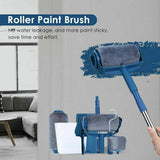 10Pcs / Set Handle Paint Roller Pro paint brush Flocked Edger Wall Painting Tool