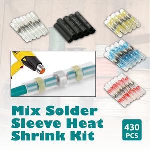 450X Heat Shrink Mix Solder Sleeve Kit Butt Waterproof Splice Wire Connectors