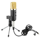 USB Condenser Microphone Studio Audio Brocasting w/ Tripod Stand Adjustable