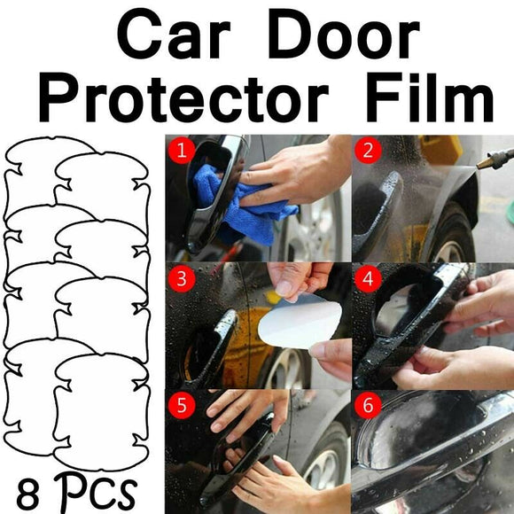 2x 4PCS Car Vinyl Handle Door Invisible Protector Films Scratches Car Stickers Hot