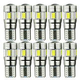 T10 LED 6SMD W5W 5630 168 194 12V Car Wedge Dash Canbus Parking Side White Light