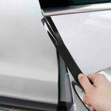 5CM*3M CarDoor Sill Protector Strip Carbon Fiber Bumper Sticker Rubber Trim Edge