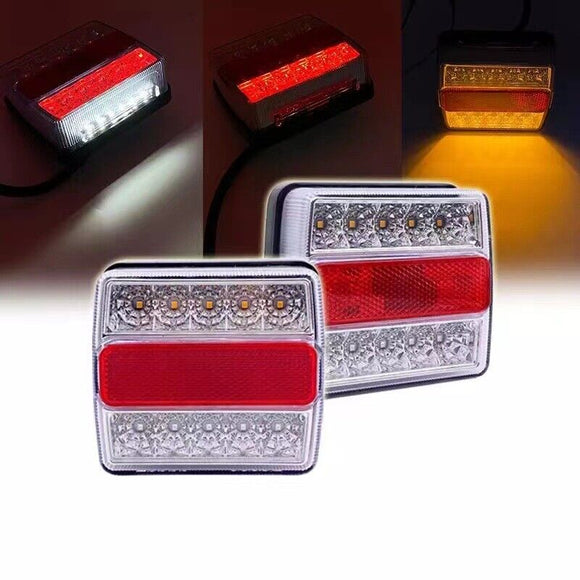 2X Submersible/Waterproof 26 LED Stop Tail Lights Kit Boat Truck Trailer lights