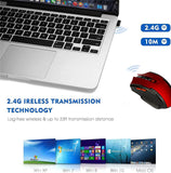 2.4GHz 6D 2000 DPI USB Wireless Optical Gaming Mouse Laptop Desktop PC Led Mice