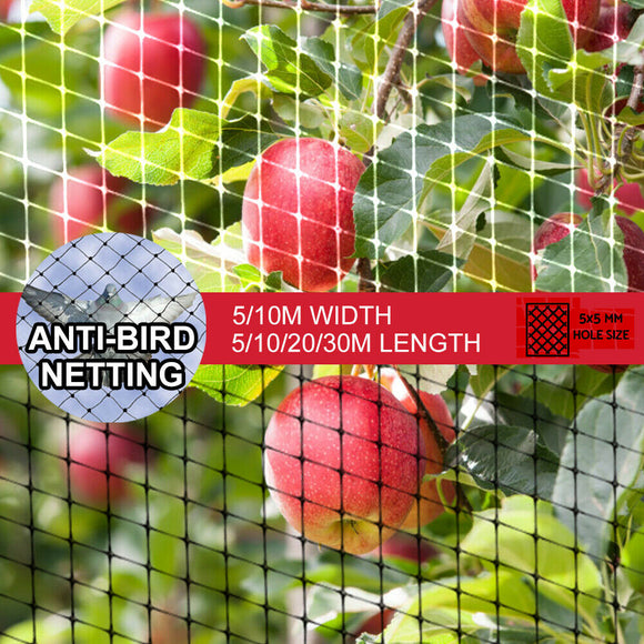 Bird Netting Net Anti Pest Commercial Fruit Trees Plant 5x5m 30GSM