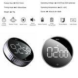 Baseus Magnetic Digital Kitchen Timer LCD Countdown Cooking Loud Alarm Stopwatch