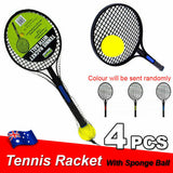 4Pcs OUTDOOR-PLAY Short Tennis Kids Trainer Trainning Set w/Racquets & Soft Ball