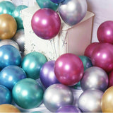50PCS Metallic Balloon 30cm Thick Chrome Helium Birthday Wedding Party Balloons
