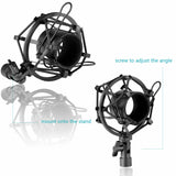 Universal Mic Suspension Anti-Shock Mount 43-46mm Microphone Holder Clip Stand