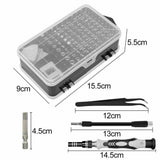 115 IN 1 Precision Screwdriver Set Torx Computer PC Phone Watch Repair Tool Kit