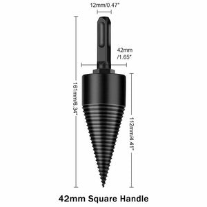 High Speed Twist Firewood Drill Bit Wood Splitter Screw Splitting Cone Driver