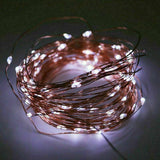 100/200 LED Solar Fairy String Light Copper Wire Outdoor Waterproof Garden Decor