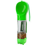 4 in1 Pet Feeder Puppy Dog Cat Water Bottle Cup Travel Pooper Scooper Outdoor