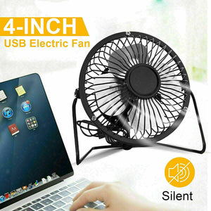 Table Fan Mini USB Desk Fan Small Quiet Personal Cooler USB Powered Portable