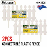 2Pce Connectable Plastic Fence 49x29cm