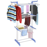 Foldable 6 Tiers Clothes Airer Indoor Laundry Drying Rack Horse Garment Hanger
