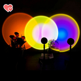 Romantic Sunset Projection Lamp LED Floor Rainbow Night Light Home Living Decor