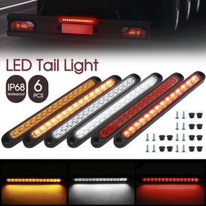 15 LED Tail Lights UTE STOP Brake Indicator Reverse Slim Strip RV Trailer Light