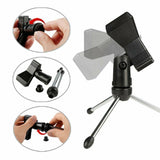 USB Condenser Microphone Studio Audio Brocasting w/ Tripod Stand Adjustable