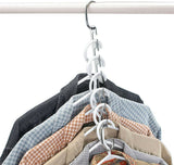 6 PCS Space Saver Clothes Coat Pant Magic Hanger Metal Hooks Closet Organizer Storage