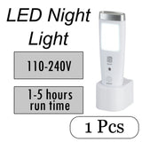 1x 110-240V Dock Night Light Torch Rechargeable 15 LEDs Motion Detection
