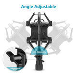 Universal Mic Suspension Anti-Shock Mount 43-46mm Microphone Holder Clip Stand