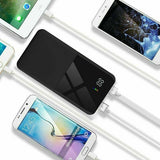 50000mAh Portable Power Bank Charger With LCD 2USB External Battery Pack