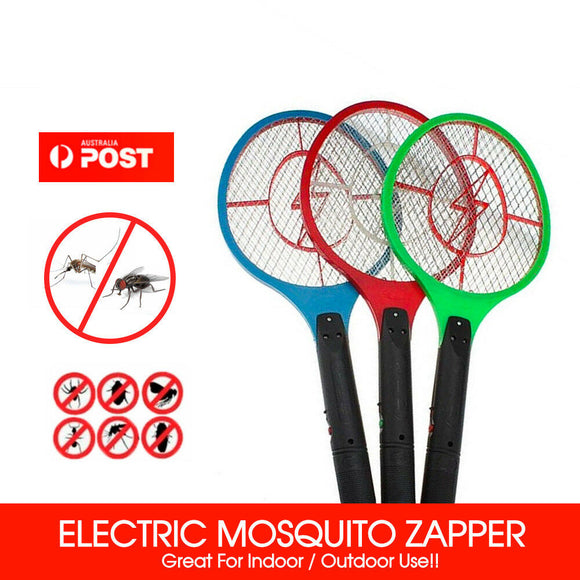 Electronic Fly Swatter Mosquito Bug Insect Kill Zapper Racket