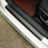 4D Carbon Fiber Car Sticker Door Sill Side Scuff Plate Anti Scratch Protector