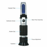 Brix Refractometer ATC 0-32% Specific Gravity Hydrometer For Homebrew Beer Wort