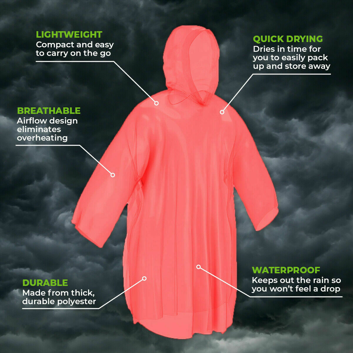 Waterproof Raincoat Walmart Clear Raincoat Light Color Poncho