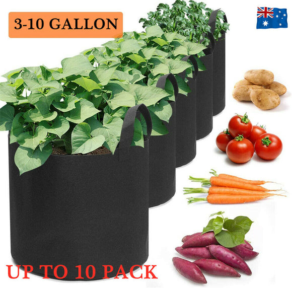 Fabric Plant Pots Grow Aeration Bags with Handles  7 Gallon Planter Basket