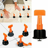 Tile Leveling System Clips Levelling Spacer Tiling Tool Floor Wall 50pcs + 2 Wrenches