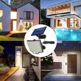 106 LED Solar Motion Sensor Light Outdoor IP65 Wall Security Garden Flood Lamp