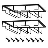 8/6/5/4/3 Slots Wine Glass Rack Holder Hanger Hanging Bar Storage Drying Rack AU