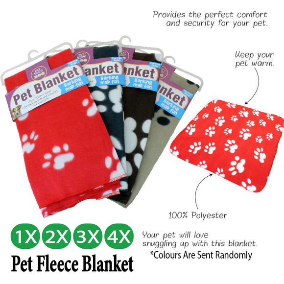 70x70cm Warm Pet Mat Paw Print Cat Dog Puppy Fleece Soft Blanket Bed Warm Cozy