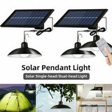 Solar Power Outdoor Garden Hanging LED Lamp Yard Pendant Light W/ Remote Control