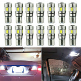 T10 LED 6SMD W5W 5630 168 194 12V Car Wedge Dash Canbus Parking Side White Light