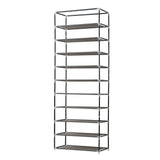 10 Tiers Shoe Rack Stackable Storage Holder Fabric Cabinet Wardrobe Organiser