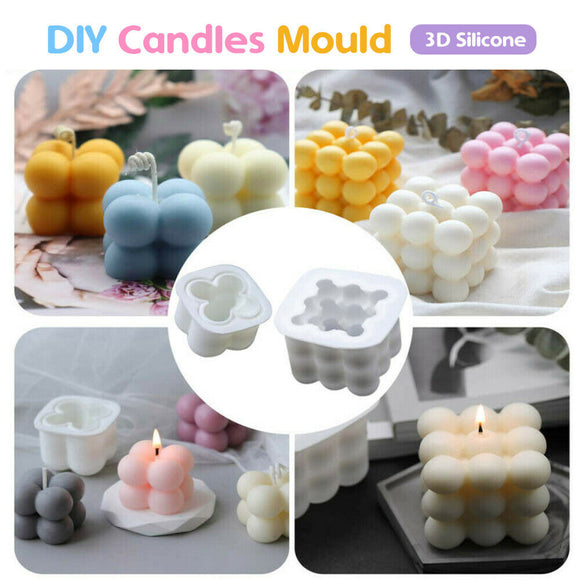 DIY Candles Mould Soy Wax Candle Mold Aromatherapy Candle 3D Silicone Moulds