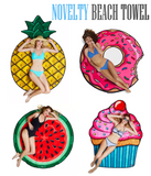 1PC Towel Beach Novelty Shape Beach Blanket Towel Picnic Blanket