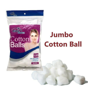 100Pcs Jumbo Cotton Balls Wool Balls Face Make Up Nail Polish Remover Absorbent