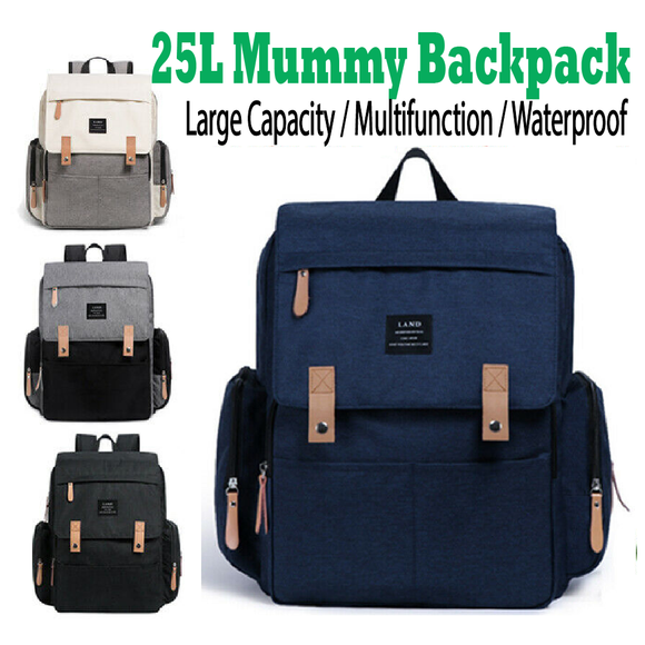 Multifunctional Baby Diaper Backpack Changing Bag Nappy Mummy