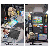 Car Seat Back Organiser Tidy Organizer Travel Kid Storage Bag Pocket Cup Holder