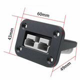 1X 50 Amp Car Socket Panel Fit For Anderson Plug Cover Mounting Bracket