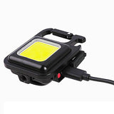 1x Strong light portable mini keychain small flashlight USB magnetic WorkLight