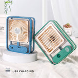 Portable Personal Air Conditioner Fan Mini Air Cooler Desk Fan USB Rechargeable