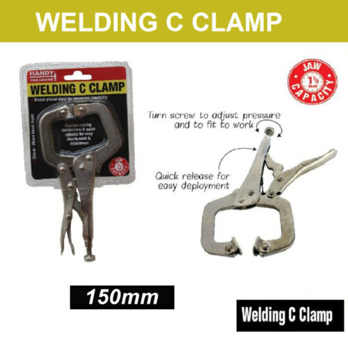 WELDING C CLAMP 150 mm LOCKING UP PLIER C TYPE GRIP VICE