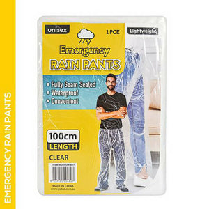 3X Rain Pant Clear Trousers Disposable Plastic Pants Fishing Waterproof Painting